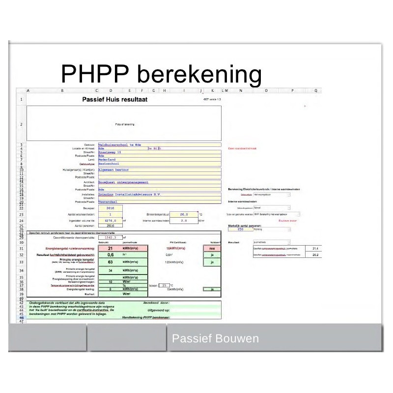 PHPP Berekening